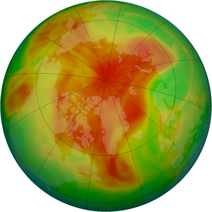 Arctic ozone map for 21 April 2014